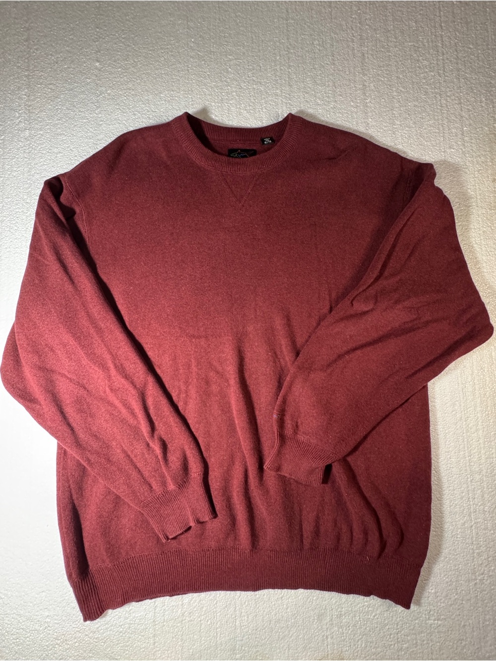 Greg Norman Collection Men's Crewneck Sweater in Brick Red